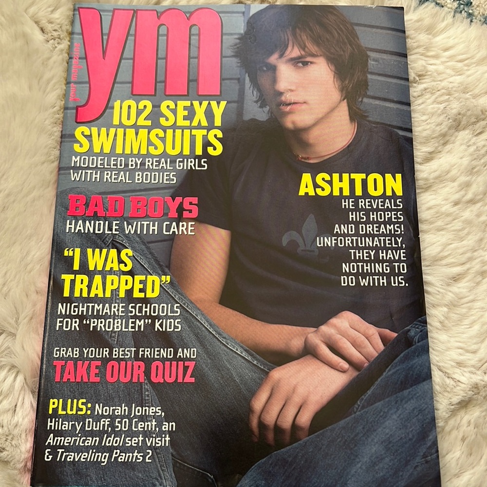 YM May 2003 Ashton Kutcher magazine